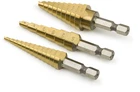 16503 3PC Titanium Step Drill Bit Set New. Price: $25.64.