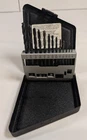 Napa Carlyle 13 Pc Black Oxide Jobber Drill Bit Set Hss 1/16-1/4 Metal Case Used. Price: $19.99.