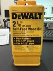 1- Dewalt DW1637 2-1/8-INCH Bit With 7/16-INCH Shank Selfeed New. Price: $19.99.