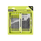 Ryobi Black Oxide Round Shank Twist Drill Bit Set (25-PIECE) Open. Price: $13.95.