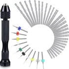 Mudder 57 Pieces Hand Bits Set, 46 Pcs Pin Vise Micro Twist Drills 10 New. Price: $17.99.