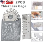 2PCS Sheet Metal Gauge Thickness Gage Wire Round Measuring Tool Stainless New. Price: $9.84.