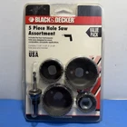 Black & Decker 71-120 Hole Saw Assortment 5-PIECE Kit Vintage Nos Made Usa New. Price: $20.00.