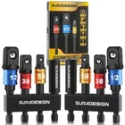 Guradesign 8-PIECE Impact Socket Adapter Set For Drill, 1/4" 3/8" 1/2" Hex... New. Price: $12.82.