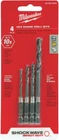Milwaukee 48-89-4444 Shockwave Impact Hex Shank Drill Set (4 Bits) New. Price: $11.99.