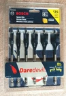 Bosch Daredevil Spade Drill Bit 6 Piece Set Threaded Tip New. Price: $9.39.