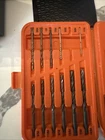 Black & Decker 15573 17 Piece Split Point Titanium Drill Bit Set W/ Case Used. Price: $8.00.