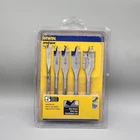 Five Piece Irwin Speedbor Spade Wood Paddle Bit #88885 Blue-groove New. Price: $8.99.