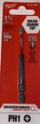 Milwaukee Shockwave 3-1/2 In. PH1 Impact Bits, 48-32-4560 New. Price: $10.70.