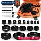 Saw Set 24PCS Kit,hole Drill Bit 3/4"-6" (19-152M New. Price: $36.99.