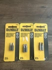 Set Of 3-DEWALT Square Recess Bit DW2201,2202&2203 #1-#2-#3 New. Price: $11.99.