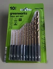 Greenworks 10-PIECE Titanium Drill Bit Set New Impact Rated. Price: $17.99.