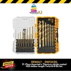 Dewalt DW1342 G 21-PIECE Assorted Titanium Twist Drill Bit Set New. Price: $31.97.