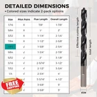 Ostte 14 Pcs Cobalt Drill Bit Set 1/16"-1/2" M35 Tialn Coated Metal New. Price: $43.99.