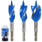 Auger Drill Bit Set 3-PIECE 5/8 3/4 1 4-INCH Hex Shank Woodworking New. Price: $18.99.