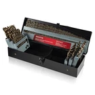 Drill Bit Set 115 Pcs M35 High Speed Steel Cobalt 1/16 -1/2 Stainless New. Price: $209.99.