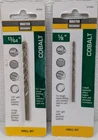 Master Mechanic - Cobalt Drill Bits 13/64 1/8 2 Pack New. Price: $9.95.
