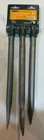 Warrior 12 Masonry Chisel Bit Set 3-PIECE Sds Max Bullpoint, 1" Flat & 3" Wide New. Price: $24.99.