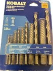 Kobalt 10 Piece Spiral Screw Extractor & Drill Set #5036581 New. Price: $14.50.