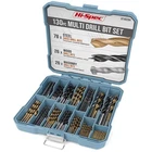 Hi-spec 130PC Drill Bits Masonry, Brad Point Metal, Wood New. Price: $61.59.