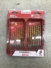 Milwaukee Titanium Drill Bit Set (30-PIECE) 48-89-4330 New. Price: $59.99.