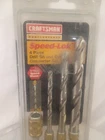 Sears Craftsman Professional 9-26269 Usa 4PC Speed Lok Drill Bit Set 1/4 3/8 1/2 Open. Price: $22.99.