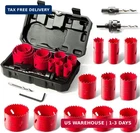 Bi-metal Hole Saw Kit, Hychika 17 Pcs High Speed Steel 3/4" To 2-1/2" New. Price: $68.23.