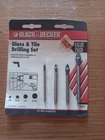 Black & Decker Glass And Tile Drilling Set 4 Pcs New. Price: $9.99.
