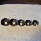 Vintage Hole Saw Blades Set Made Usa 2 1/8 No Arbor Shop Tools Used. Price: $9.95.