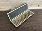 Cummins Industrial Tools 6728 Pc Brad Point Drill Bit Set Vintage Wood Case Used. Price: $29.99.