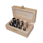 8 Piece Wood Plug Cutter Cutting Tool Drill Bit Set Straight And Tapered New. Price: $51.03.