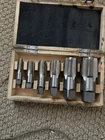 6 Piece Carbon Steel Npt Pipe Tap Set 3/8 1/2 3/4 And 1-1/4 In Wooden Case Open. Price: $75.99.