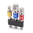 3PCS Hex Shank To Square Heavy Duty Socket Adapter Set, Impact Grade Drill So... New. Price: $8.27.