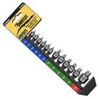 Sabrecut 12PC Low Profile Torx Bit Socket Set T10 T60 Dual-drive New. Price: $40.34.