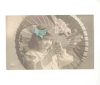 Postcard Fantasy Children Girl Posing With Umbrella 2151 Used. Price: $9.50.