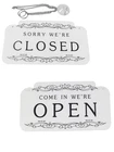 And Closed Business Plastic Signboards Double Sided Reversible Open... New. Price: $20.09.