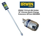 Irwin Lock-n-load 7/16"-IN Hex Quick Connect 18"-IN Drill Bit Extension New. Price: $21.49.