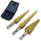 Titanium Step Drill Set Unibit Industrial Reamer Reaming 28 Sizes 1/8 - 3/4" New. Price: $12.99.
