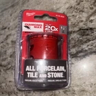 Milwaukee Tool 1-1/2" Diamond Max Hole Saw 49-56-5630 New. Price: $24.99.