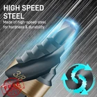 Bestwork 4PC Step Drill Bit Set 1/4" Hex Shank 1/8"-5/8" Metal New. Price: $44.99.