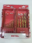 Milwaukee 48-89-0011 14PC Tin Twist Bit Kit New. Price: $27.90.