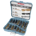 Hi-spec 130PC Drill Bit Set Metal, Wood, Plastic, Concrete New. Price: $61.59.