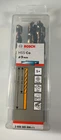 (5) Bosch Hss-co Drill Bits 9MM-81MM-125MM New. Price: $21.66.
