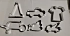 Construction Road Worker Cookie Cutter 6 Pc Set Cone Shirt Pick Up Tow Truck New. Price: $12.99.