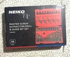 Neiko 04202A 55 Piece Master Screw Extractor Drill & Guide Bit Set New. Price: $39.99.