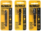New Dewalt Impact Ready 3-PC Socket Adapter Set DW2541IR, DW2542IR, DW2547IR. Price: $20.99.