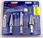 Bosch IMSDC003 Pc. High-speed Steel Impact Tough Turbo Step Drill Bit Set New. Price: $94.95.