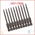Sipery 10PCS Hex Head Allen Wrench Drill Bits H2.5 (2.5MM) S2 Steel Magnetic New. Price: $14.83.