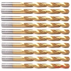 10PCS 3/8" Drill Set Hss Titanium Jobber Length Twist Metal Tools New. Price: $17.99.
