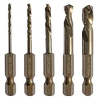 Piece M35 Cobalt Stubby Left Hand Drill Bit Reverse Twist 1/4 Hex Shank New. Price: $34.49.